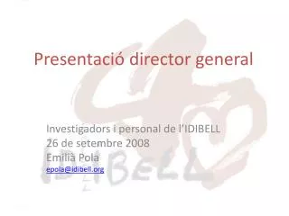 presentaci director general