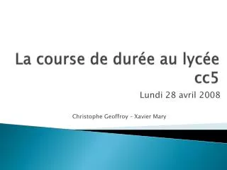 la course de dur e au lyc e cc5