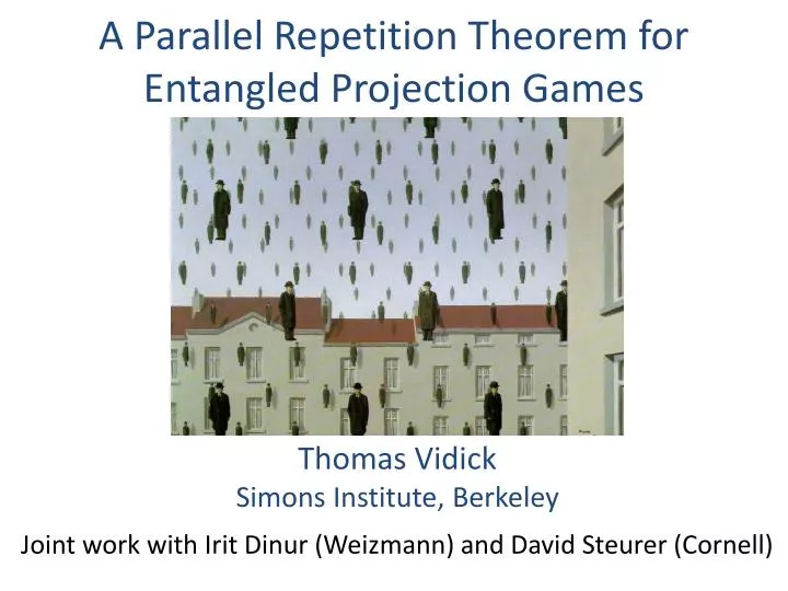 a parallel repetition theorem for entangled projection games