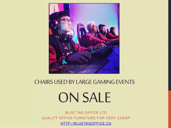 chairs used by large gaming events on sale