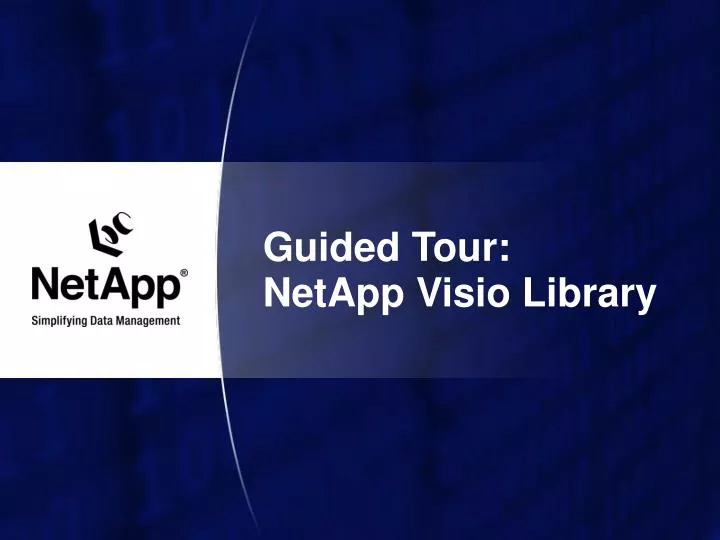 guided tour netapp visio library