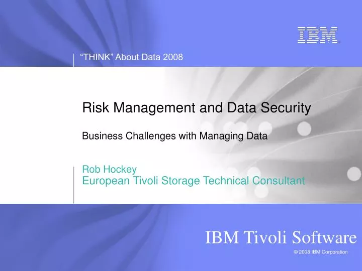risk management and data security business challenges with managing data