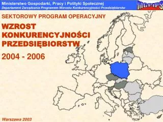 sektorowy program operacyjny