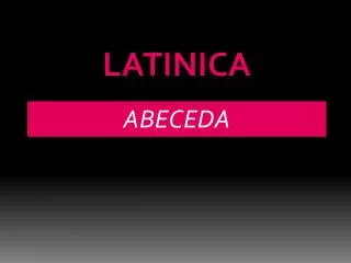 LATINICA