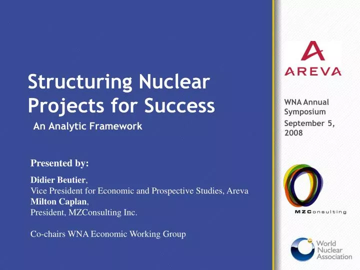 structuring nuclear projects for success