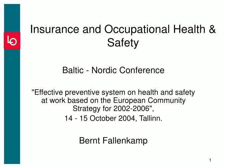 insurance and occupational health safety