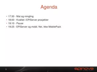 agenda