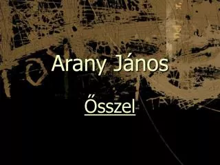 arany j nos