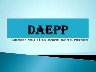 direction d appui l enseignement priv et du partenariat
