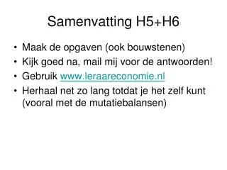 samenvatting h5 h6