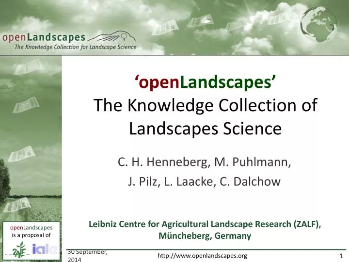 open landscapes the knowledge collection of landscapes science