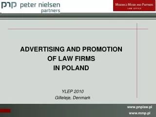 ADVERTISING AND PROMOTION OF LAW FIRMS IN POLAND