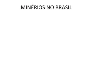min rios no brasil
