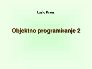 objektno programiranje 2