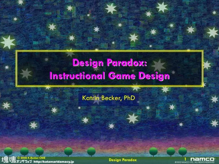 design paradox instructional game design