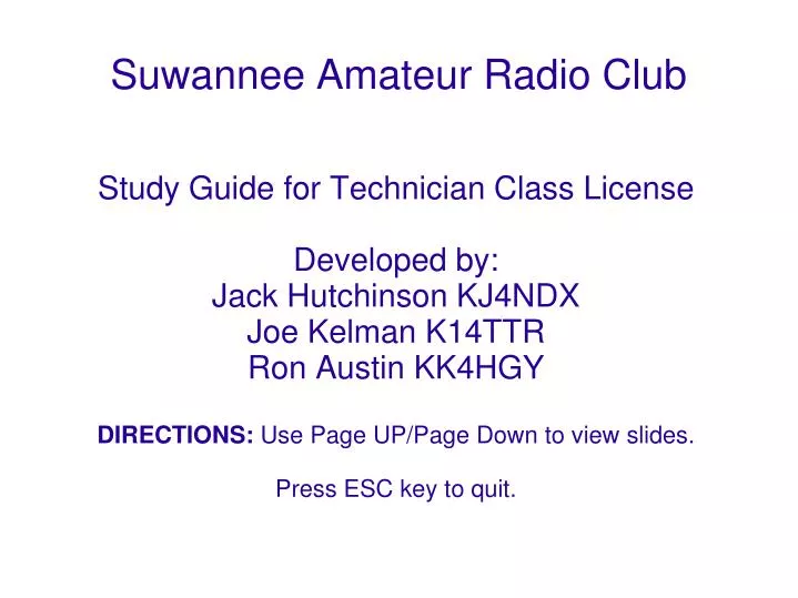 suwannee amateur radio club