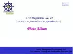 LIA Programme No. 19 (28 May – 12 June and 19 – 21 September 2012 ) - slide 1