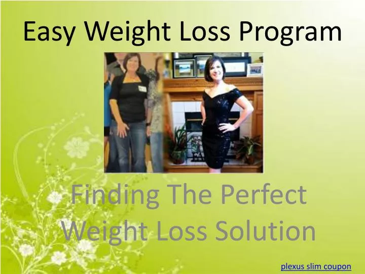 easy weight loss program