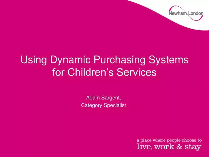 using dynamic purchasing systems for children s services