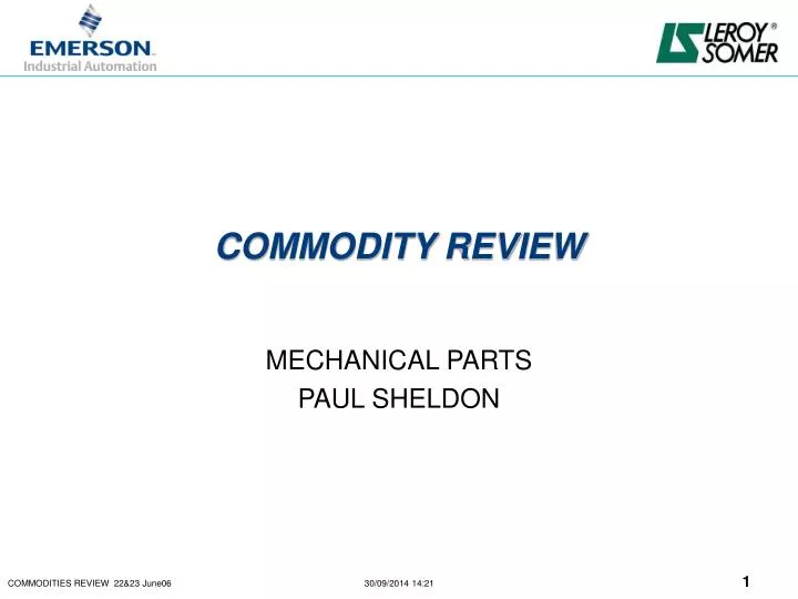 commodity review
