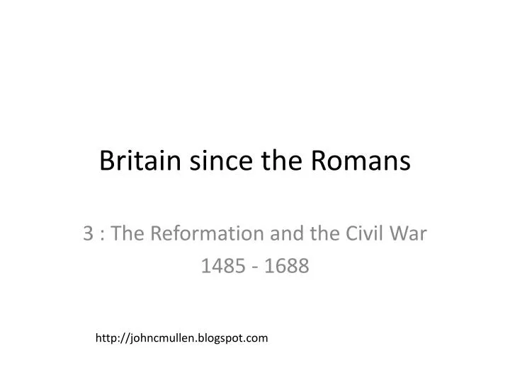 britain since the romans