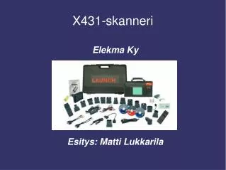 elekma ky esitys matti lukkarila