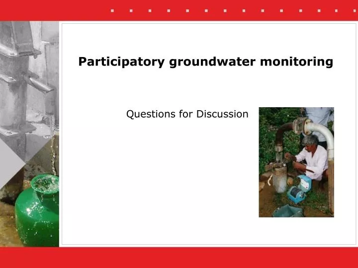 participatory groundwater monitoring