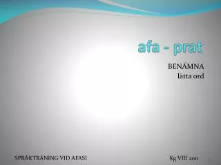 afa prat