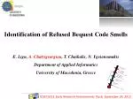 Identification of Refused Bequest Code Smells - slide 1