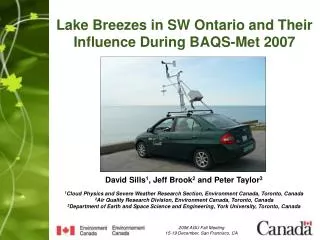 Lake Breezes in SW Ontario and Their Influence During BAQS-Met 2007
