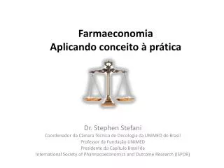 farmaeconomia aplicando conceito pr tica