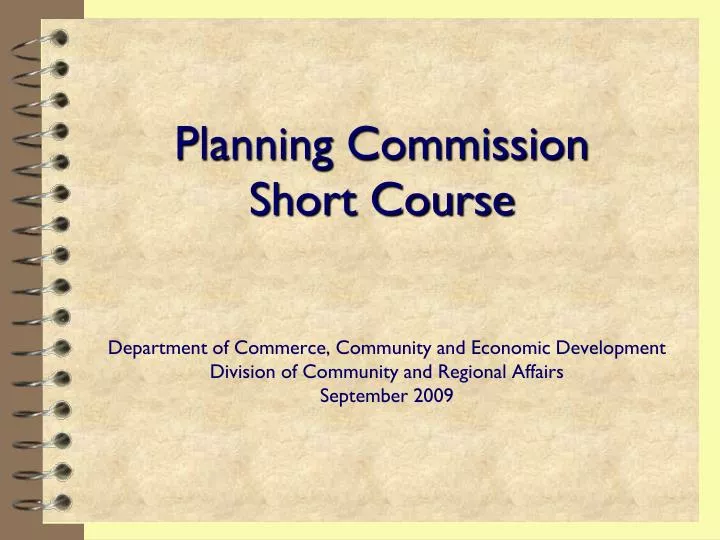 planning commission short course