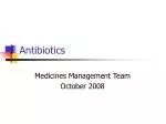 Antibiotics - slide 1