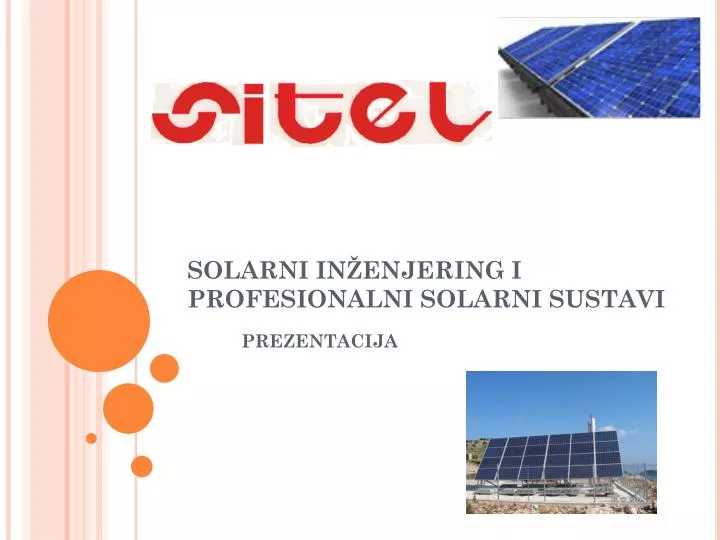 solarni in enjering i profesionalni solarni sustavi