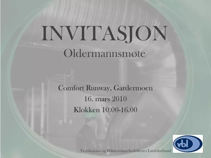 invitasjon oldermannsm te