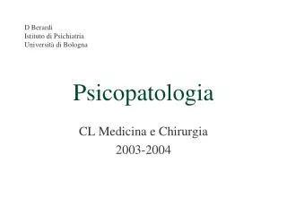 psicopatologia