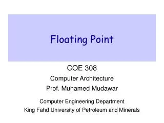 floating point