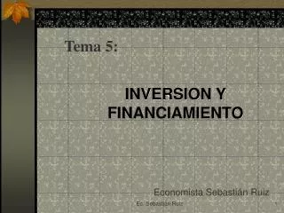 inversion y financiamiento