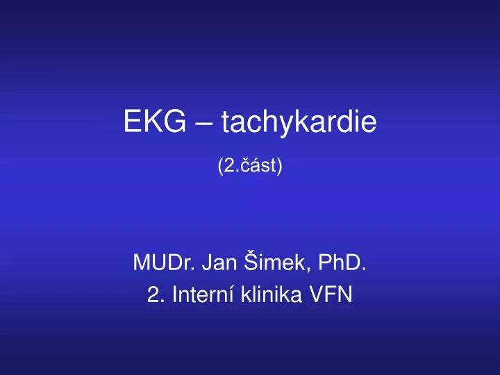 ekg tachykardie 2 st