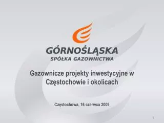 gazownicze projekty inwestycyjne w cz stochowie i okolicach