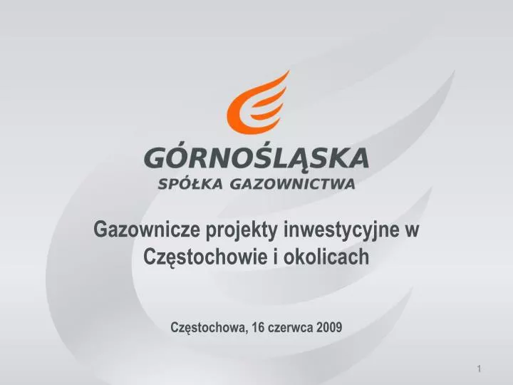 gazownicze projekty inwestycyjne w cz stochowie i okolicach