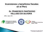 Dr. FRANCISCO PANTIGOSO VELLOSO DA SILVEIRA - slide 1