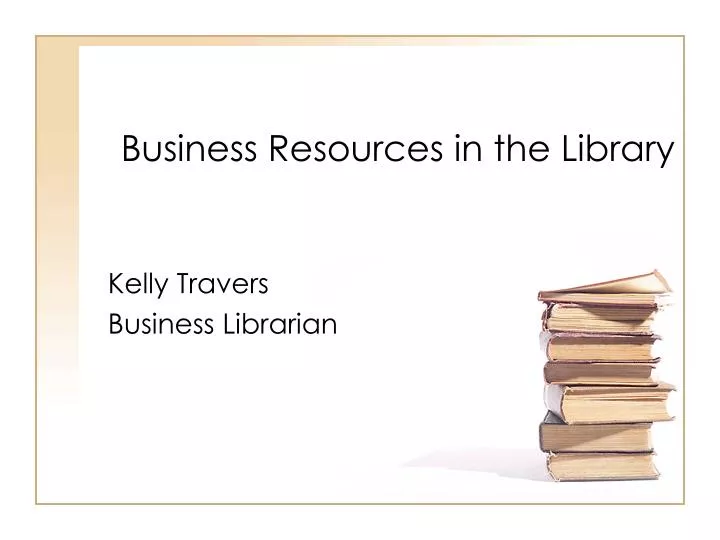 business resources in the library