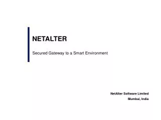 Secured Gateway to a Smart Environment
