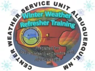 Winter Weather Refresher Training