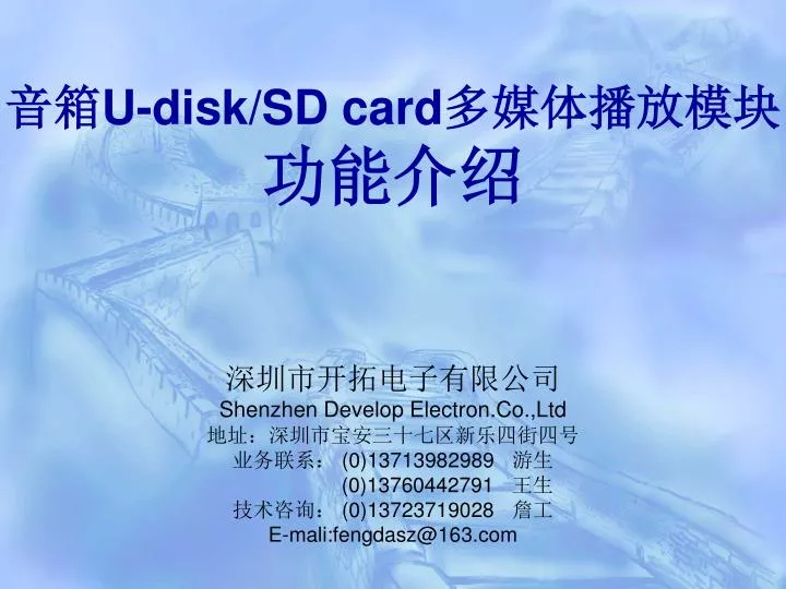 u disk sd card