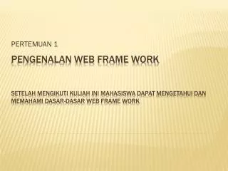pertemuan 1