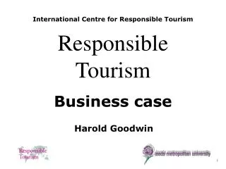 International Centre for Responsible Tourism