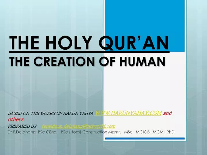 the holy qur an the creation of human