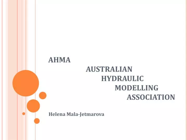 ahma australian hydraulic modelling association